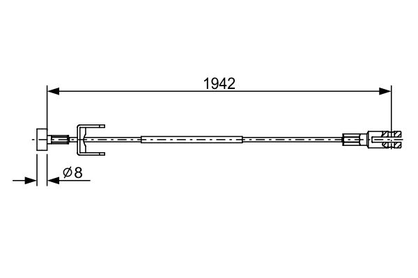 Handremkabel Bosch 1 987 482 643