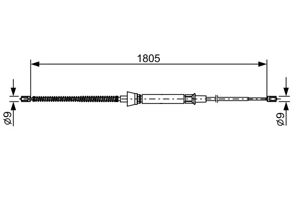 Handremkabel Bosch 1 987 482 646