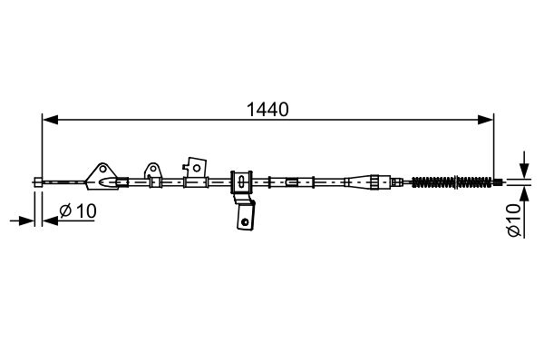 Handremkabel Bosch 1 987 482 647