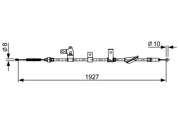 Handremkabel Bosch 1 987 482 649