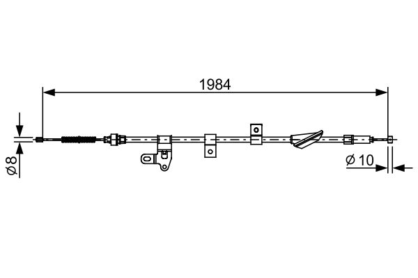 Handremkabel Bosch 1 987 482 650