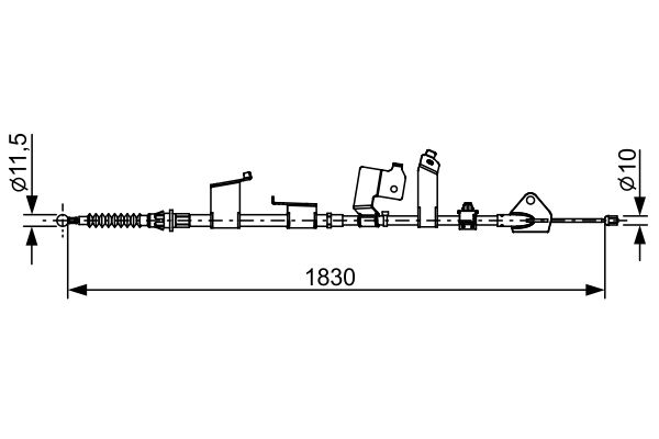 Handremkabel Bosch 1 987 482 652