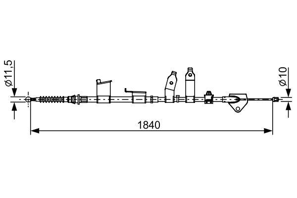 Handremkabel Bosch 1 987 482 653