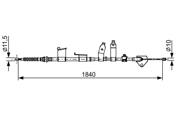 Handremkabel Bosch 1 987 482 653