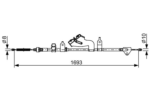 Handremkabel Bosch 1 987 482 657