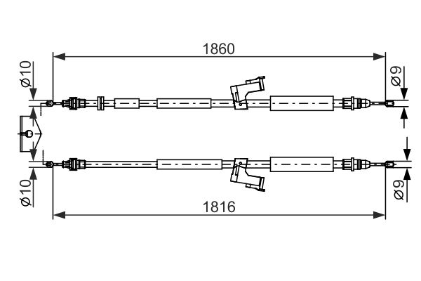 Bosch Handremkabel 1 987 482 671