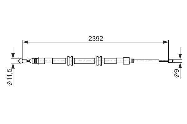 Bosch Handremkabel 1 987 482 676