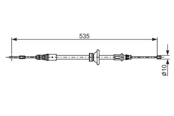 Bosch Handremkabel 1 987 482 677