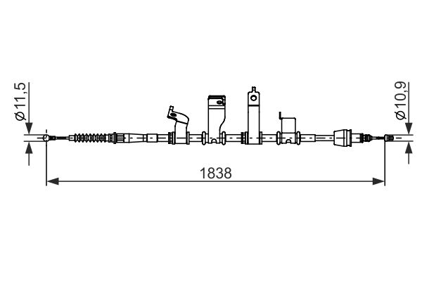 Bosch Handremkabel 1 987 482 684