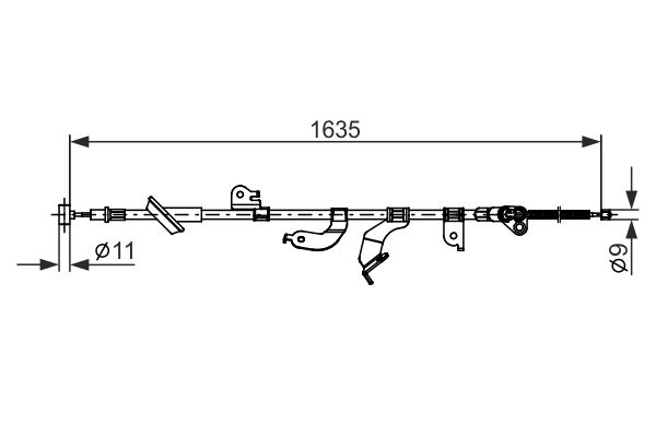 Bosch Handremkabel 1 987 482 691