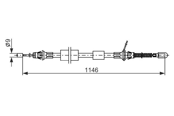 Bosch Handremkabel 1 987 482 695