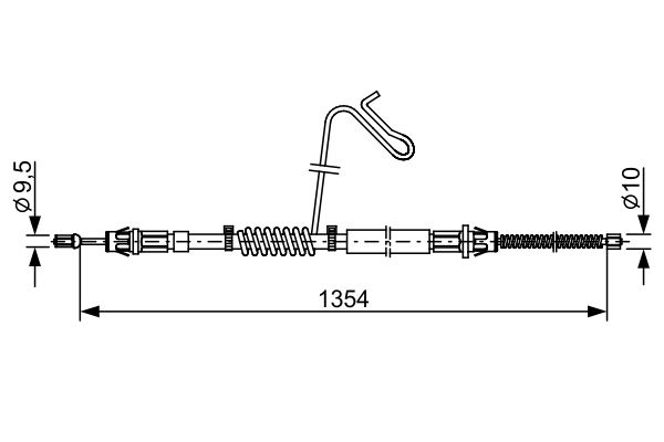 Handremkabel Bosch 1 987 482 711