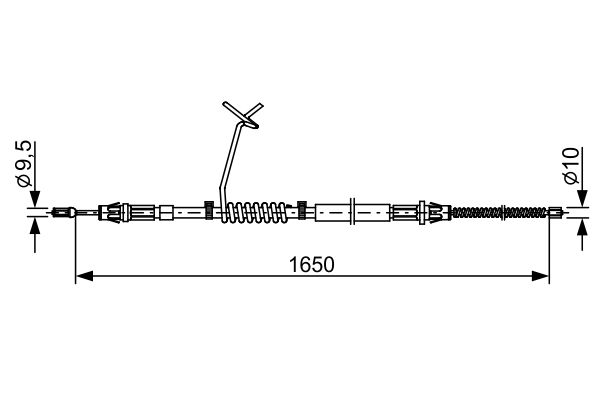 Handremkabel Bosch 1 987 482 712