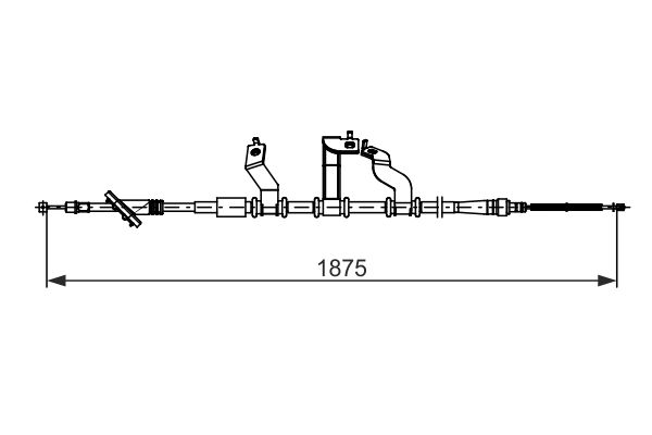Bosch Handremkabel 1 987 482 742
