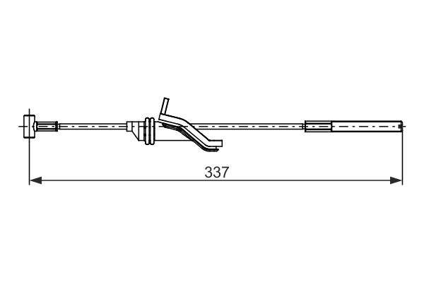 Bosch Handremkabel 1 987 482 743