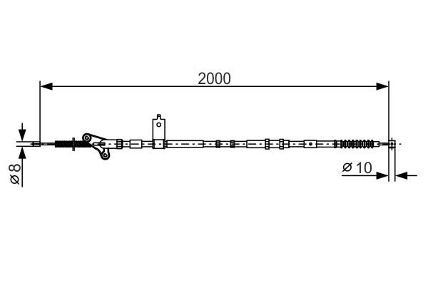 Handremkabel Bosch 1 987 482 787
