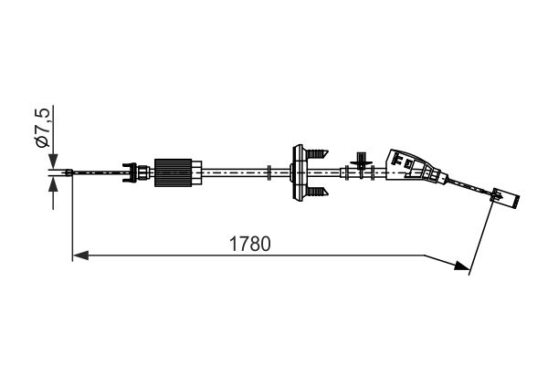 Handremkabel Bosch 1 987 482 796