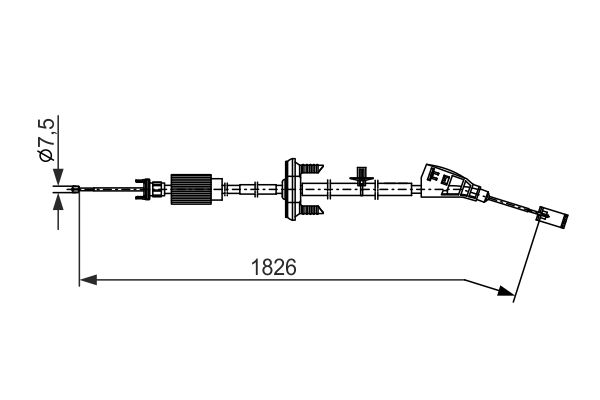 Handremkabel Bosch 1 987 482 799