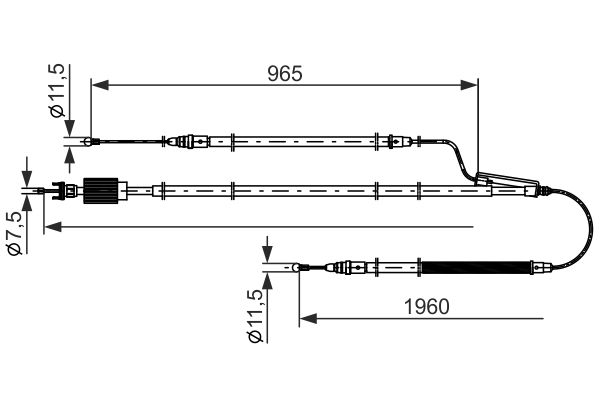 Handremkabel Bosch 1 987 482 805