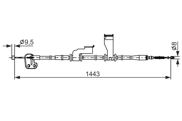 Handremkabel Bosch 1 987 482 836