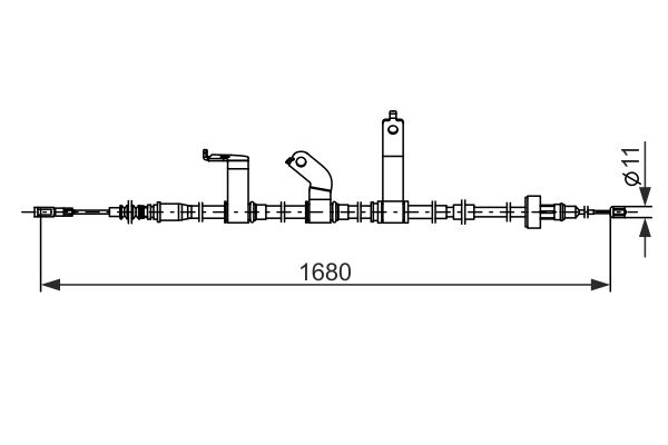 Bosch Handremkabel 1 987 482 849