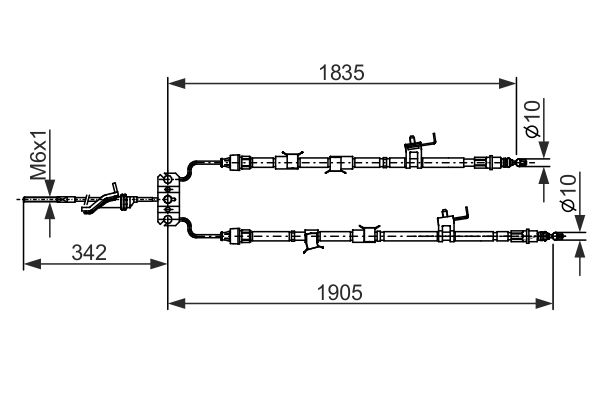 Bosch Handremkabel 1 987 482 851