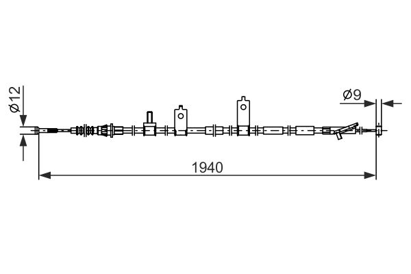 Handremkabel Bosch 1 987 482 853