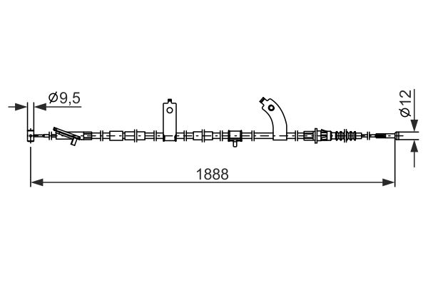 Bosch Handremkabel 1 987 482 854