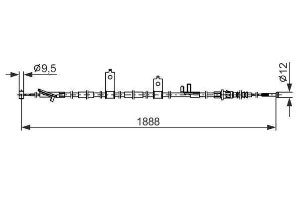 Bosch Handremkabel 1 987 482 855