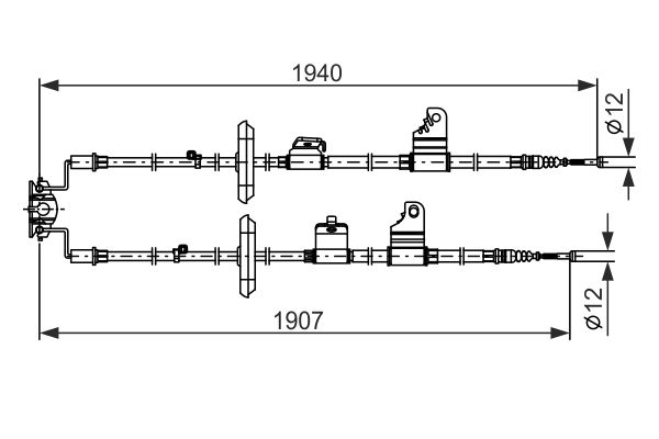 Bosch Handremkabel 1 987 482 858