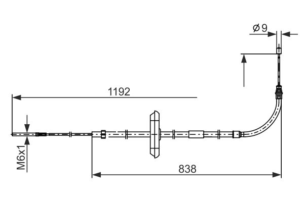 Bosch Handremkabel 1 987 482 868