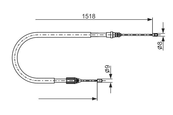 Handremkabel Bosch 1 987 482 871