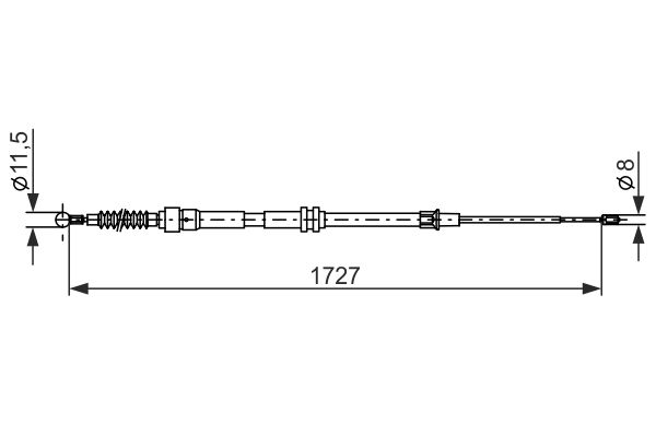 Handremkabel Bosch 1 987 482 872