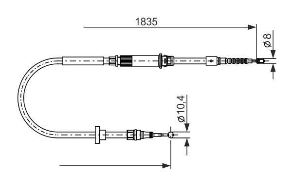 Bosch Handremkabel 1 987 482 873