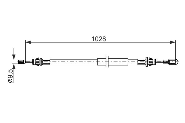 Handremkabel Bosch 1 987 482 880