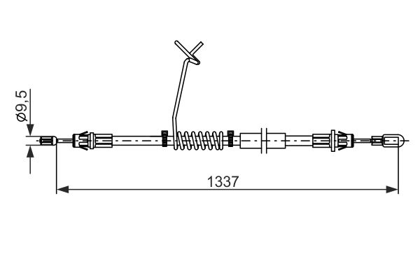 Handremkabel Bosch 1 987 482 881