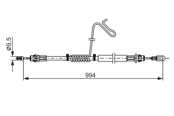 Handremkabel Bosch 1 987 482 882