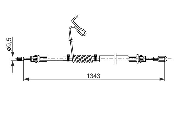 Handremkabel Bosch 1 987 482 883