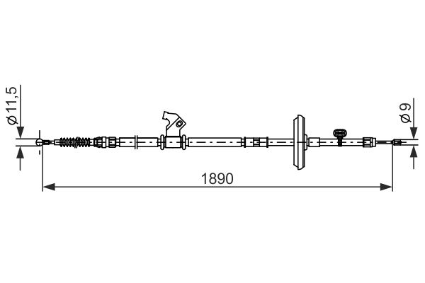 Bosch Handremkabel 1 987 482 885