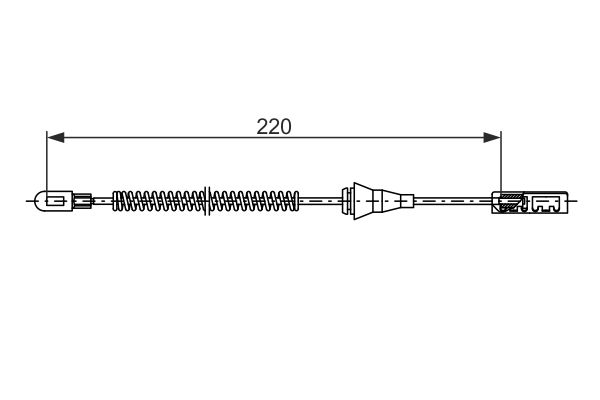 Bosch Handremkabel 1 987 482 887