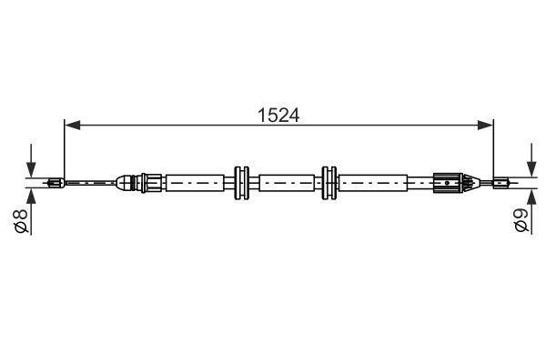 Handremkabel Bosch 1 987 482 888