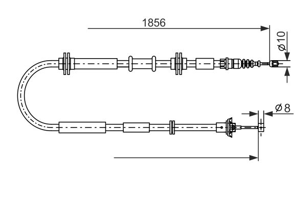 Bosch Handremkabel 1 987 482 892