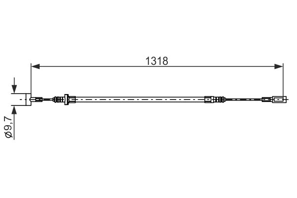 Bosch Handremkabel 1 987 482 893