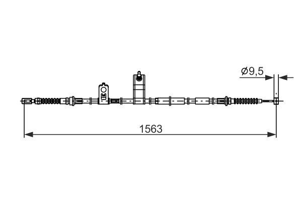 Handremkabel Bosch 1 987 482 897