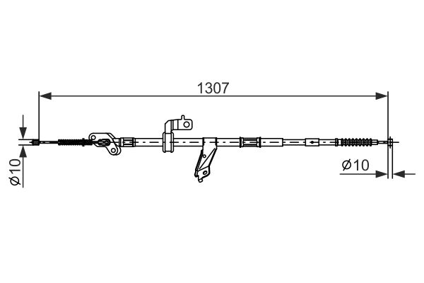 Handremkabel Bosch 1 987 482 901