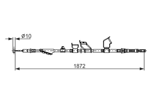 Handremkabel Bosch 1 987 482 910