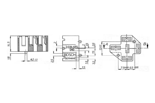 Bosch Stekkerbehuizing 3 334 485 010
