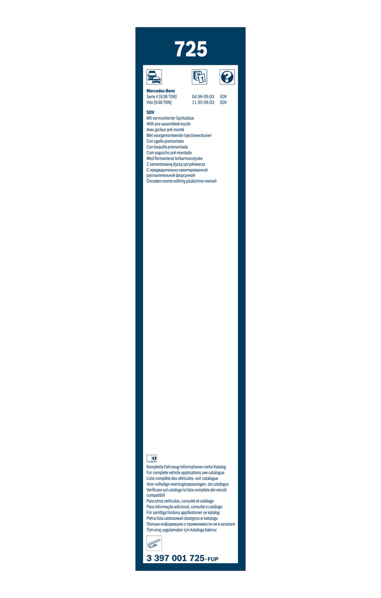 Bosch Ruitenwisserblad 3 397 001 725
