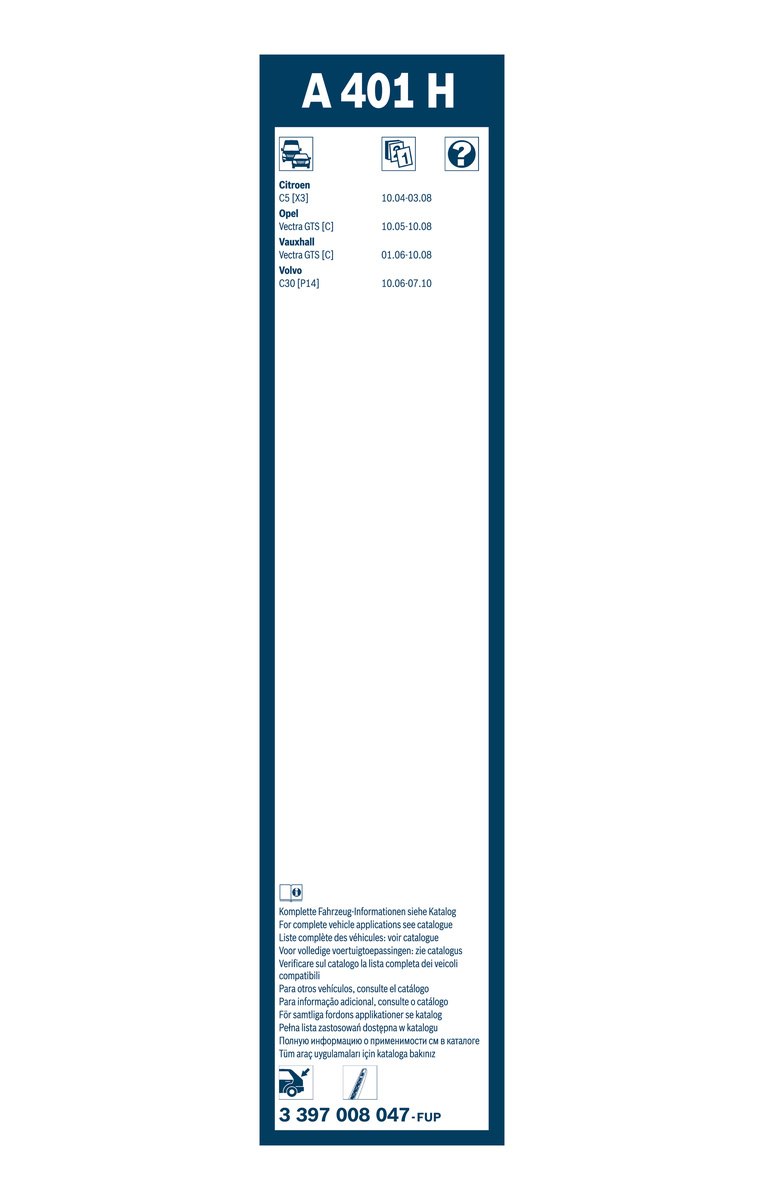 Bosch Ruitenwisserblad 3 397 008 047