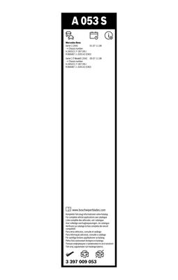 Bosch Ruitenwisserblad 3 397 009 053